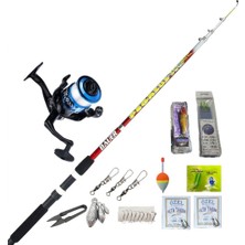 Tam Takım Hobi Kıyı Olta Seti 16 Parça Bauer 2.70M Kamış Alesta 7000 Lik Makina