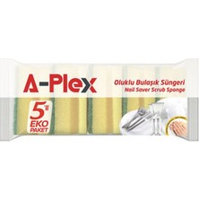 5 Adet A-Plex Oluklu Sünger 5'li