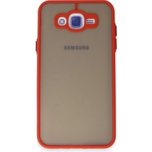 İlk El Grup Samsung Galaxy J7 Kılıf Montreal Silikon Kapak - Kırmızı