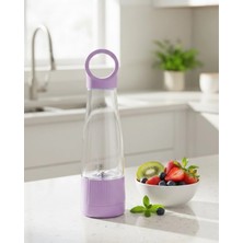 Pileli Store Pilelistore  USB Şarjlı Taşınabilir Smoothie Blender 400 ml