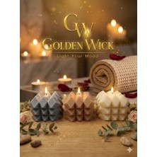 Moresun Golden Wick &nbsp;amber, Beyaz Sabun, Kahve Prizma Mum 3’lü Set