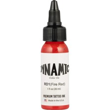 Valor Dynamic Fire Red Dövme Boyası 30 ml (1oz) – Canlı Kırmızı Profesyonel Tattoo Ink