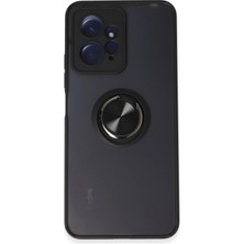 Hnrlishp Newface Xiaomi Redmi Note 12 4g Kılıf Montreal Yüzüklü Silikon Kapak - Siyah