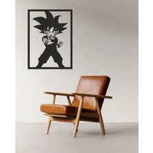 Melbay Lazer Duvar Dekorasyon Ürünleri Goku Style Mdf Ahşap Tablo Duvar Dekoru