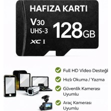 Sonreir 128 GB 100mb/s Class 10 4K Video Kayıt Destekli Hızlı Micro SD Hafıza Kartı + Adaptör Telefon Kamera