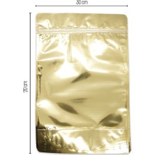 20*30*10 Gold Metalize Kilitli Doypack 50 Adet