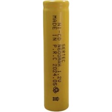 Kapsulavm 1.2V 600 Mah  N Boy  Nicd Şarjlı Pil  (Başsız / Flat Head) (74)