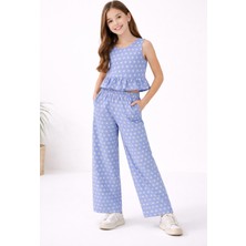 Özge Başaran Kız Çocuk Kot Kumaş 2’li Takım (9-15 Yaş)