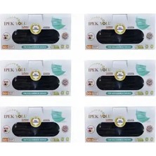 Montreal Tek Kullanımlık Maske 3 Katlı Telli Meltblownlu 50'li Kutu Siyah - 6 Kutu ( 1 Adet )