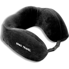 Montreal Ergo Travel Hafızalı Visko Seyahat Yastığı - Siyah ( 1 Adet )