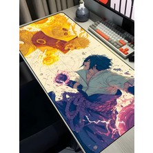 Charmbi Naruto Vs Sasuke 40X90 Mouse Pad Gaming Mousepad, Kaymaz Taban Büyük Oyuncu Pad