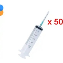 Montreal Genject 50ML 3p (Contalı) 3p Yeşil Iğneli Enjektör 50'li Kutu ( 1 Adet )