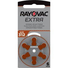 Montreal Rayovac 312 Numara Işitme Cihazı Pili 6'lı ( 6 Adet )