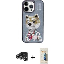 İlk El Grup Ieg™ iPhone 13 Pro Max Kılıf Siluet Modern Özel Seri - Siyah 6d Mat Seramik Hayalet Nano Ekran Koruyucu + Gümüş Raze Metal Kamera Lens