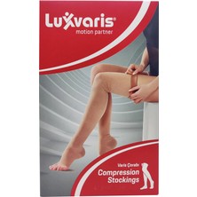 Montreal Luxvaris 810 Diz Üstü Burnu Açık Orta Basınç Ten Rengi Varis Çorabı No: 3 ( 1 Adet )