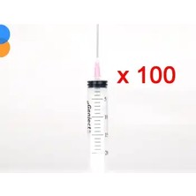 Montreal Genject 20ML (Contalı) 3p Pembe Uçlu Enjektör 100'LÜ Kutu ( 1 Adet )