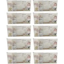 Montreal Tek Kullanımlık Maske 3 Katlı Telli Meltblownlu 50'li Kutu - Beyaz x 10 Kutu ( 1 Adet )