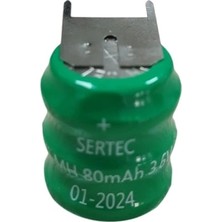 Kapsulavm 3.6V 3S1P 80 Mah 3 Pin  Nımh Buton Pil (74)