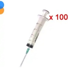 Montreal Genject 20ML (Contalı) 3p Yeşil Iğneli Enjektör 21GX38MM 100'LÜ Kutu ( 1 Adet )