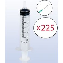 Montreal Ayset 5 cc Enjektör Yeşil Iğneli Enjektör ( 6 Adet )