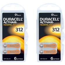 Montreal Duracell Işitme Cihazı Pili 312 2'li ( 6 Adet )