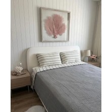 Monochrome %100 Organik Pamuk 4 Kat Müslin Çok Amaçlı Yatak Örtüsü ve Pike (240X250 Cm)