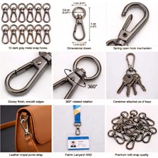 Metal Dönerli Papağan Kanca - 1 cm Çanta ve Anahtarlık Aparatı 20 Adet