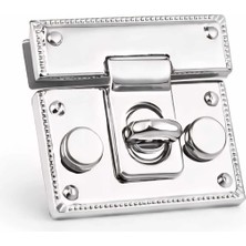 10 Adet Çanta Kilidi Aparatı Metal Çanta Kapağı Kilit Mekanizması Örgü Makrome Çanta Yapımı Için