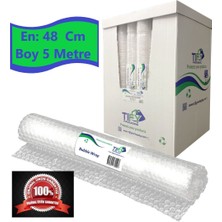 Tify Balonlu Naylon Patpat 48CM Genişlikte 500CM Uzunlukta Rulo Havalı Eşya Koruma Ambalaj Pat Pat
