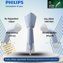 Phılıps Aparat De Calcat Vertical Portabil Philips STH5020/20 , 1300W, 120 Ml, Talpa Metalica, Turcoaz