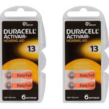Montreal Duracell Işitme Cihazı Pili 13 2'li ( 6 Adet )