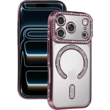 Esranın Dünyası 17 Pro Joke Simli Magneticsafe Kılıf - Pembe