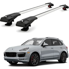 Cross Oto Aksesuarları Porsche Cayenne 92A 2011–2018 için Ara Atkı Tavan Barı , Araca Özel , Kilitlenebilir Araç Üstü Ekipman Taşıma Barı (2 Adet)