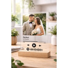 Spotify Pleksi Plak Barkodlu (Kişiye Özel Hediye)