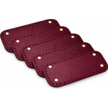 33X12 cm 5 Adet Çanta Tabanı Set - Delikli Makrome Çanta Alt Taban Hobi Çanta Yapım Malzemesi