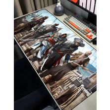 Charmbi Assasin's Creed Black Flag 40X90  Mouse Pad Gaming Mousepad Kaymaz Taban Büyük Oyuncu Ultra Pürüzsüz