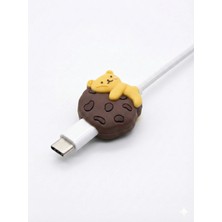 Case Collection Sevimli Figürlü Slikon Kablo Ucu Koruyucular Şarj Typc Lightning