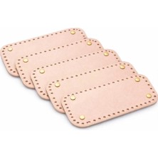 25X12 cm 5 Adet Çanta Tabanı Set - Delikli Makrome Çanta Alt Taban Hobi Çanta Yapım Malzemesi