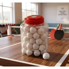 Melys Masa Tenis & Pinpon Topu Plastik Kova Kutulu Beyaz ( 60 Adet )