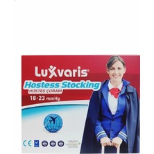 Montreal Luxvaris 843 Dizaltı Burnu Kapalı Hostes Çorabı (Varis Çorabı) Siyah No: 1 ( 6 Adet )