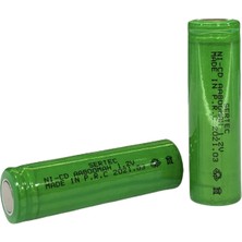 Kapsulavm 1.2V 800 Mah  Aa  Nicd Şarjlı Pil  Başsız / Flat Head (74)