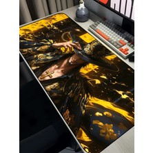 Charmbi Mihawk, One Piece Gaming Mouse Pad 40X90 Xxl Mousepad, Large Desk Mat, Non Slip Keyboard Pad