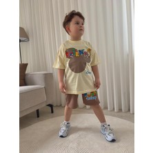 Sacro Kids Friends Baskılı 2 Iplik Tshirt-Şort Yazlık Erkek Çocuk Takım