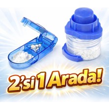 Apeks Hap Kesici ve Öğütücü 2’si 1 Arada Tablet Kırıcı Ezici Pratik Kullanım