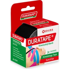 Montreal Duratape Kinesiyoloji Bandı Siyah 5 cm x 5 M ( 6 Adet )