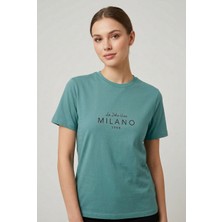 Ferz Kadın Milano Baskılı Tişort