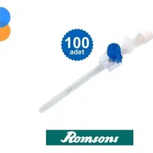 Montreal Romsons Branül (Anjiokat) Mavi 22G 100'LÜ Kutu ( 1 Adet )