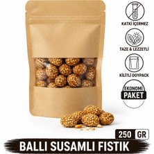 Natvera Ballı Susamlı Fıstık 250 gr – Tatlı & Çıtır Atıştırmalık