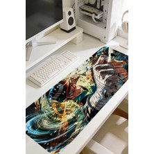 Charmbi Rock Lee, Naruto Temalı Gaming Mouse Pad 40X90 Xxl Mousepad, Large Desk Mat, Non Slip Keyboard Pad