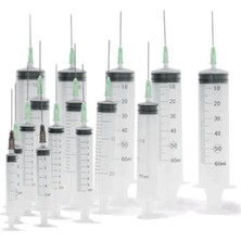 Montreal Tıpset 5 cc Enjektör 21 G 3 Parça Yeşil İĞNELI(250 Adet) ( 1 Adet )